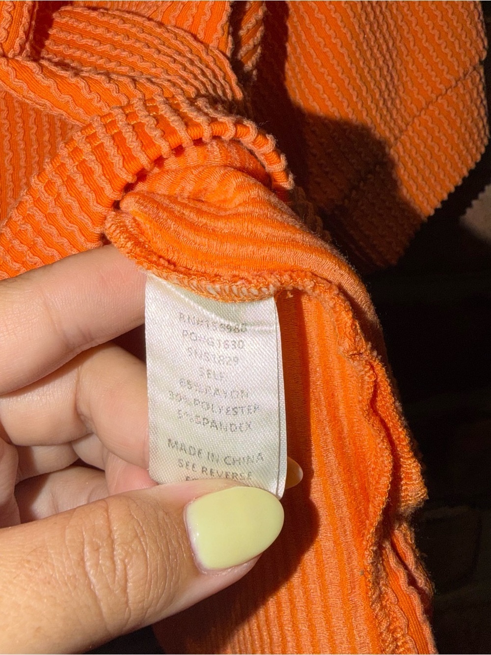 Sewn & Seen Orange Top | Women’s Size Large - Picture 4 of 5